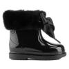 Picture of Igor Bimbi Soft Fur Cuff Ankle Rain Boot - Black