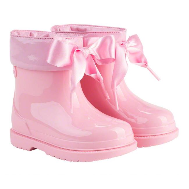 Picture of Igor Bimbi Lazo Rainboot With Ribbon Tie - Rosa Pink 