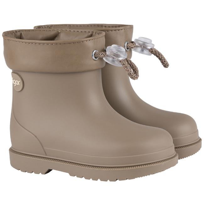 Picture of Igor Bimbi Euri Ankle Rain Boot - Elmwood Dark Beige