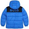 Picture of BOSS Boys Logo Puffer Coat- Blue