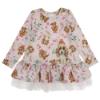 Picture of Daga Girls Lucky Dog Print Tutu Dress & Leggings Set - Pink 
