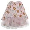 Picture of Daga Girls Lucky Dog Print Tulle Jersey Dress - Pink 