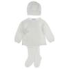 Picture of Mac Ilusion 3 piece Wrap Over Sweater Legging Hat Set - Pure White