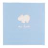 Picture of Mac Ilusion Boxed Baby Shawl With Moss Knit Panel - Cloud Blue