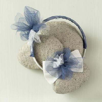 Picture of Basmarti Girls Soft Tulle Bow Hairclip - Blue 