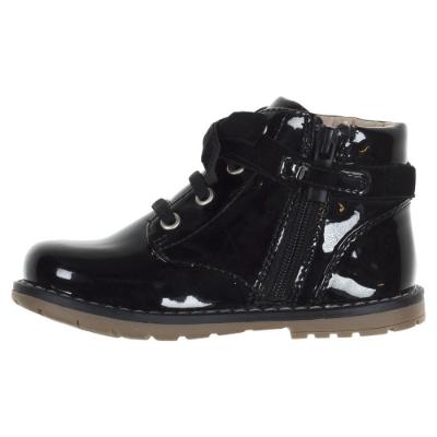 Picture of Mayoral Girls Star Patent Lace Up Boot - Black