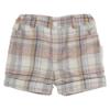 Picture of Lor Miral Boys Traditional Shirt & Shorts Set - Beige Check