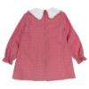 Picture of Basmarti Girls Large Collar A Line Dress - Coral Pink Houndstooth