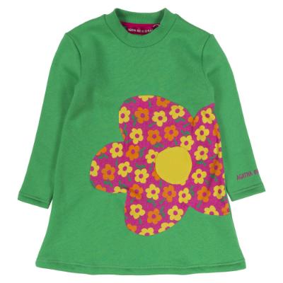 Picture of Agatha Ruiz De La Prada Flower Sweatshirt Dress - Green