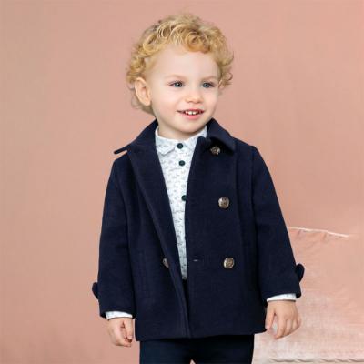 Picture of Abel & Lula Baby Boys Wool Coat - Navy Blue