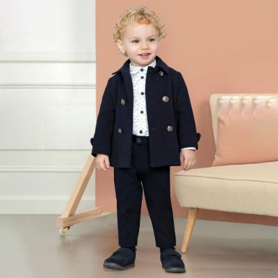 Picture of Abel & Lula Baby Boys Stretchy Smart Trousers - Navy Blue 