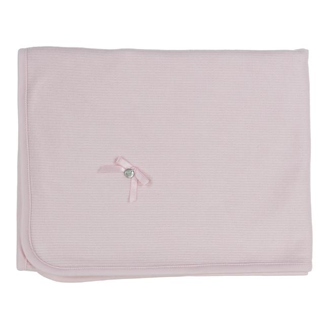 Picture of Purete du... bebe Ribbed Brushed Cotton Shawl - Pink