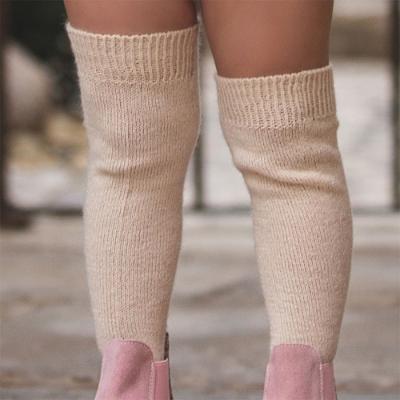 Picture of Cesar Blanco Girls Knee High Socks - Sand Beige