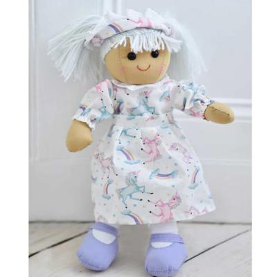 Picture of Powell Craft Girls Unicorn Rag Doll - Lilac