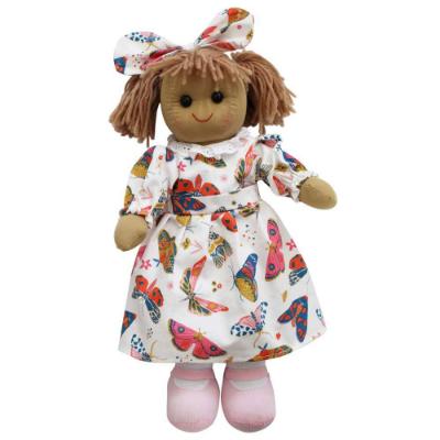 Picture of Powell Craft Girls Butterfly Rag Doll - Cream