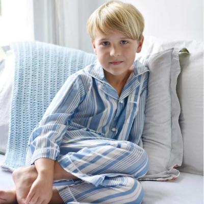 Picture of Powell Craft Boys Thomas Striped Pyjamas - Blue