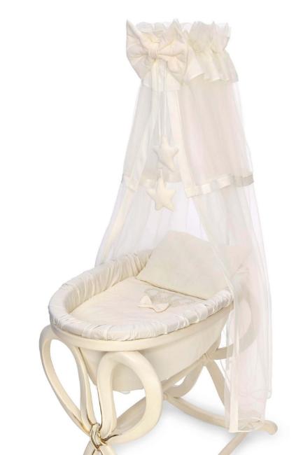 Picture of Sofija Baby Unisex Tulle Canopy For Cot - Ivory