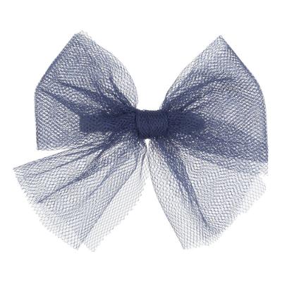 Picture of Basmarti Girls Soft Tulle Bow Hairclip - Blue 