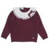 Picture of Rahigo Girls Ruffle Collar Knitted Tracksuit - Burgundy