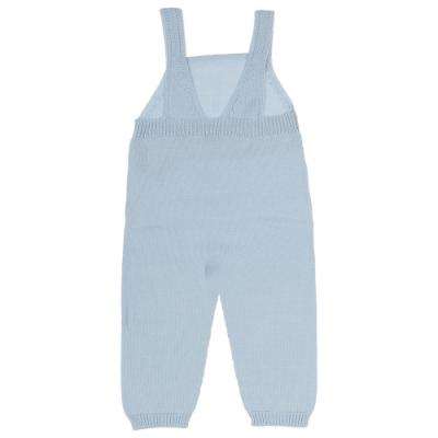 Picture of Wedoble Baby Boys Fairisle Merino Knit Dungarees - Baby Blue 