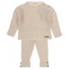Picture of Wedoble Baby Boys Cashmere Blend Sweater Trouser Set x 2 - Beige