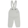 Picture of Wedoble Baby Boys Organic Cotton Knit Dungarees - Pure White