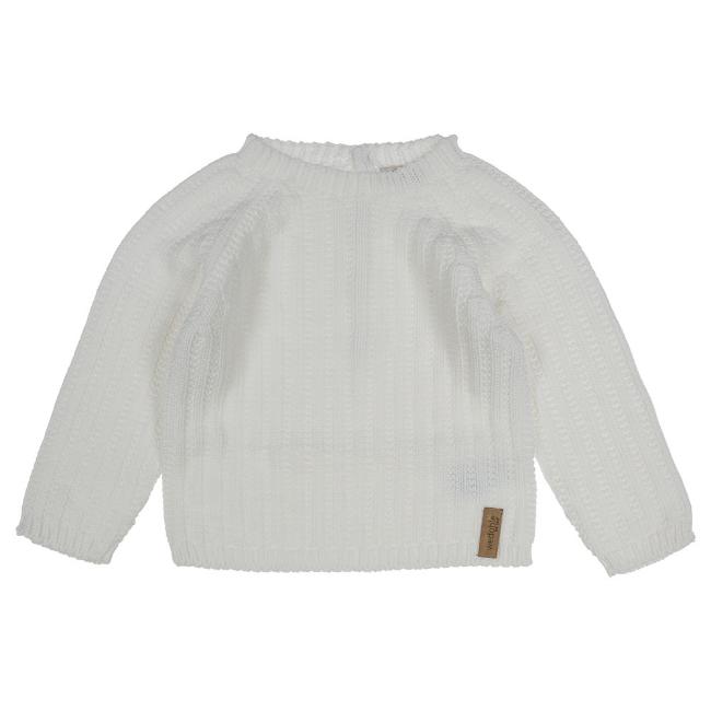 Picture of Wedoble Baby Boys Organic Cotton Knit Sweater - Pure White