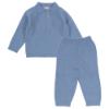 Picture of Wedoble Baby Boys Cashmere Blend Polo Sweater Set - Azul Blue 