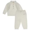 Picture of Wedoble Baby Boys Cashmere Blend Polo Sweater Set - Ivory
