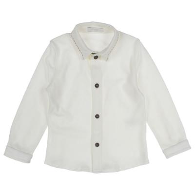 Picture of Coccode Baby Boys Long Sleeve Jersey Shirt - Ivory Camel Trim 