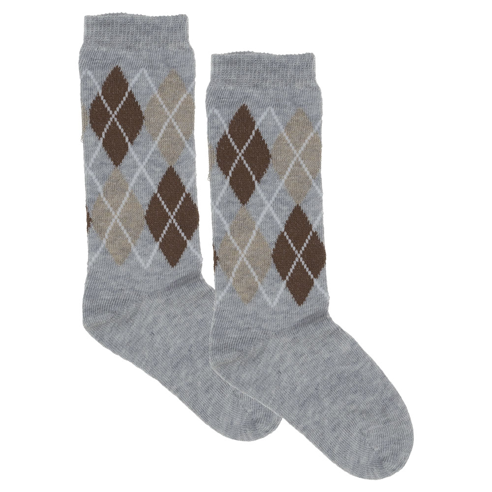 Boys grey shop knee high socks