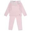 Picture of Rahigo Girls Ruffle Collar Knitted Tracksuit - Baby Pink