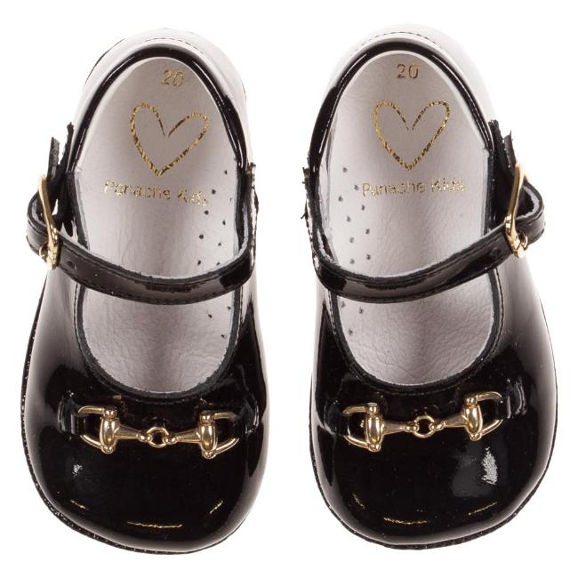 Picture of Panache Baby Shoes Snaffle Front Mary Jane - Black Patent