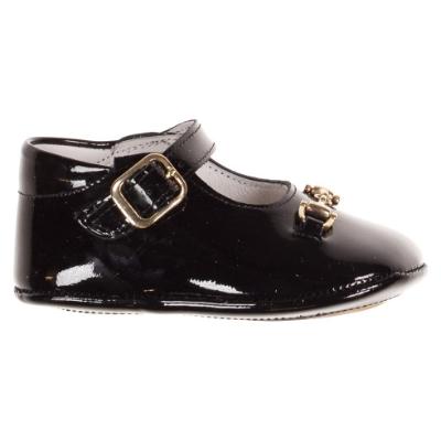 Picture of Panache Baby Shoes Snaffle Front Mary Jane - Black Patent