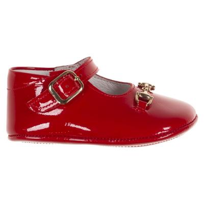 Picture of Panache Baby Shoes Snaffle Front Mary Jane - Red Patent