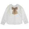 Picture of Rahigo Girls Check Ruffle Front Cardigan Blouse & Skort Set - Pink Camel