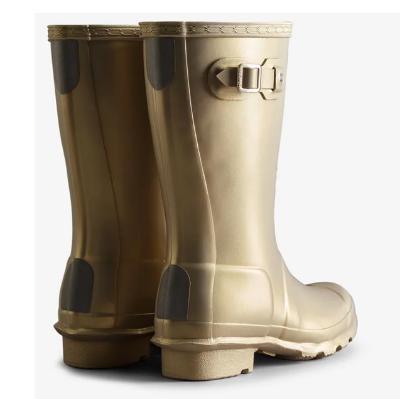 Picture of Hunter Original Big Kids Nebula Wellington Boots - Pale Gold