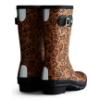 Picture of Hunter Original Big Kids Leopard Print Wellington Boots - Tan Black