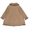 Picture of Rahigo Girls Ruffle Collar Coat - Camel Navy