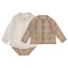 Picture of Rahigo Boys Blouse Cardigan & Pants Set X 3 - Camel Cream