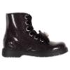 Picture of Lelli Kelly Girls Double Bow Ankle Boot With Inside Zip - Black Glitter Patent