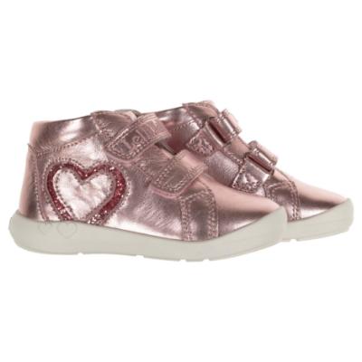 Picture of Lelli Kelly Toddler Easy On Estelle Baby Boot With Glitter Heart - Metallic Pink