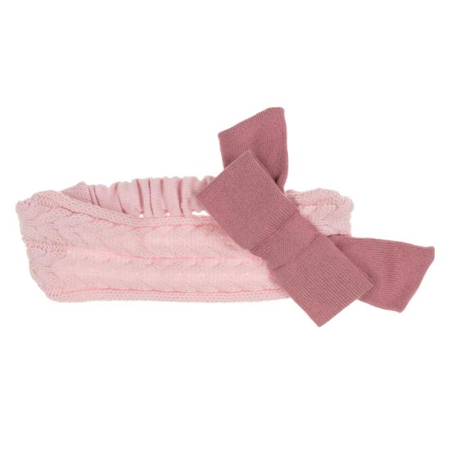 Picture of  Rahigo girls Knitted Headband With Large Fixed Bow - Pink Dark Pink