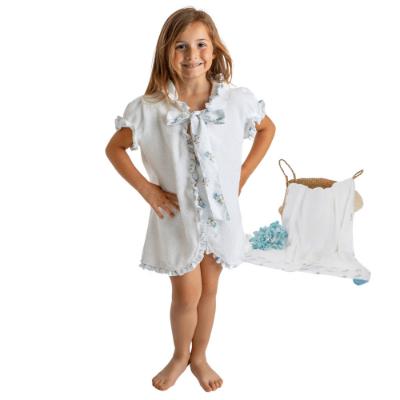 Picture of Meia Pata Girls Flowers Cover-Up - White