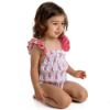 Picture of  Meia Pata Girls Frilled Strawberry Swimsuit - Pink