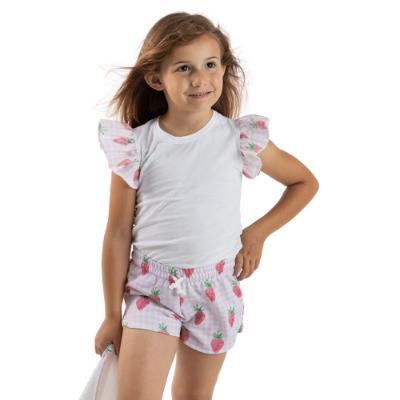 Picture of  Meia Pata Girls Sporty Strawberry Shorts Set - Pink