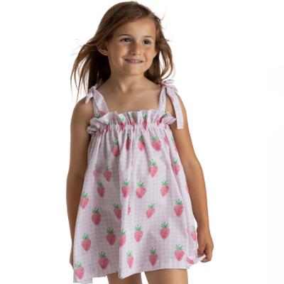 Picture of Meia Pata Girls Strawberry Beach Dress - Pink