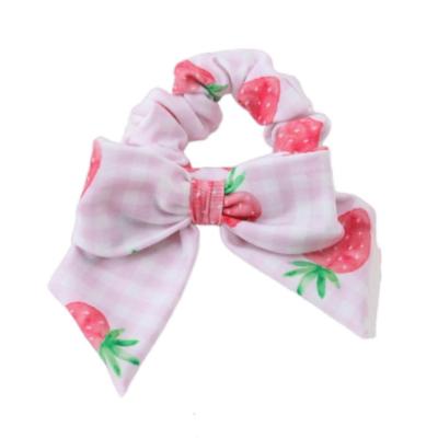 Picture of Meia Pata Girls Beach Scrunchie Hair Bow Strawberry - Pink