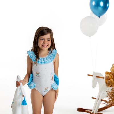 Picture of  Meia Pata Girls Cozumel Teddy Swimsuit - Blue 