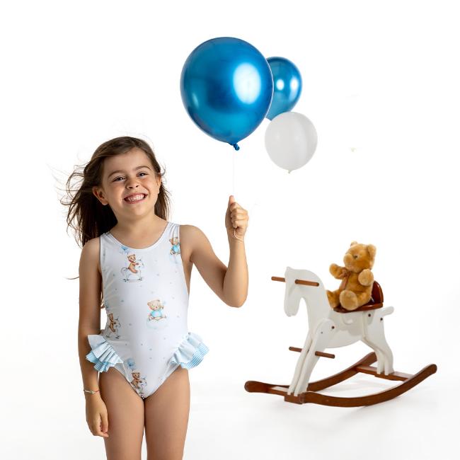Picture of  Meia Pata Girls Holbox Teddy Swimsuit - Blue